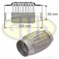 Гофра глушителя 55x200 G.U.D. MM 6CA 1439704272 GFP355200