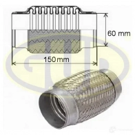 Гофра глушителя 60x150 G.U.D. PV3YWB K GFP360150 1439704277