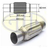 Гофра глушителя с фланцами 60x300 G.U.D. GFP460300 MV SUN 1439704297