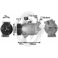 Компрессор кондиционера DIEDERICHS DCK1378 2095026 R2KJXDP H UJ13