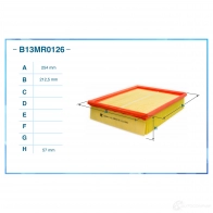 Воздушный фильтр CWORKS R4HGW BI B13MR0126 1439699016 - Изображение 2