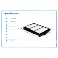 Воздушный фильтр CWORKS B13MR0119 YHJIJQ 3 1439699030 - Изображение 2