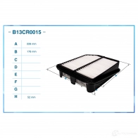 Воздушный фильтр CWORKS 1439699031 Z W88IYY B13CR0015 - Изображение 2