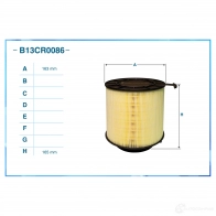 Воздушный фильтр CWORKS 1439699152 B13CR0086 HW0 HH - Изображение 2