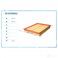 Воздушный фильтр CWORKS 36I YQHG 1439699164 B13CR0053 - Изображение 2