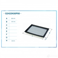 Воздушный фильтр CWORKS G2422N30P00 1439699250 U5WSD 1 - Изображение 2