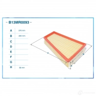 Воздушный фильтр CWORKS B13MR0093 1439699269 Y0 WDM - Изображение 2