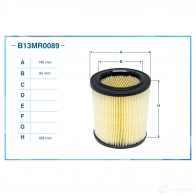Воздушный фильтр CWORKS AH0 P8 1439699271 B13MR0089 - Изображение 2