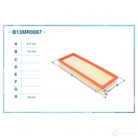 Воздушный фильтр CWORKS B13MR0087 1439699273 IKKX Z - Изображение 2