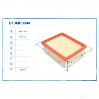 Воздушный фильтр CWORKS BI IX51 1439699278 B13MR0084 - Изображение 2