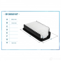 Воздушный фильтр CWORKS B130G0187 1439699298 AE5P R6 - Изображение 2
