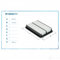 Воздушный фильтр CWORKS ARHD Y6 B130G0111 1439699335 - Изображение 2