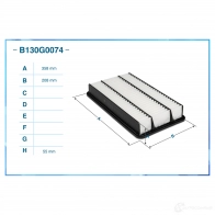 Воздушный фильтр CWORKS 1439699384 B130G0074 X7LAO V - Изображение 2