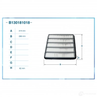 Воздушный фильтр CWORKS B130181018 1439699428 G 6UYBA - Изображение 2