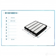 Воздушный фильтр CWORKS L10 OVDD 1439699430 B130180014 - Изображение 2