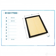 Воздушный фильтр CWORKS 1439699433 1 2LUE9 B130177050 - Изображение 2