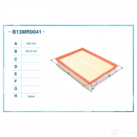 Воздушный фильтр CWORKS GUGK R5W B13MR0041 1439699488 - Изображение 2