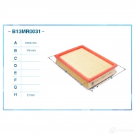 Воздушный фильтр CWORKS B13MR0031 1439699500 1 AZMD8 - Изображение 2