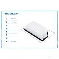 Воздушный фильтр CWORKS CNLN20 K 1439699506 B13MR0027 - Изображение 2