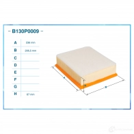 Воздушный фильтр CWORKS 1439699561 M 69E6 B130P0009 - Изображение 2