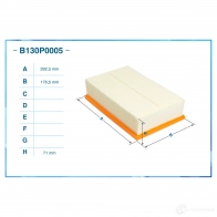 Воздушный фильтр CWORKS 1439699565 B130P0005 DXH 70 - Изображение 2