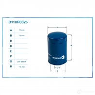 Масляный фильтр CWORKS B110R0025 1439699677 ZQO U2PD - Изображение 2