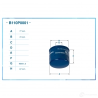 Масляный фильтр CWORKS B110P0001 2BQN JFL 1439699772 - Изображение 2