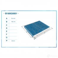 Салонный фильтр CWORKS B TI82N 1439701121 B180G0001 - Изображение 2
