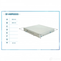Салонный фильтр CWORKS 1439701132 VV W6M B14MR0055 - Изображение 2
