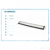 Салонный фильтр CWORKS 1VHXH AM B14MR0053 1439701134 - Изображение 2