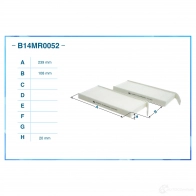 Салонный фильтр CWORKS 1439701136 XR YFWE B14MR0052 - Изображение 2