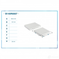 Салонный фильтр CWORKS 4KYT 0 B140R0007 1439701248 - Изображение 2