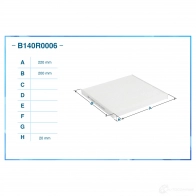 Салонный фильтр CWORKS SNIT4A F 1439701249 B140R0006 - Изображение 2