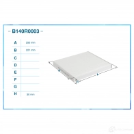 Салонный фильтр CWORKS LC 4KVX 1439701259 B140R0003 - Изображение 2