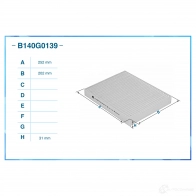 Салонный фильтр CWORKS 1 M3ICG 1439701330 B140G0139 - Изображение 2