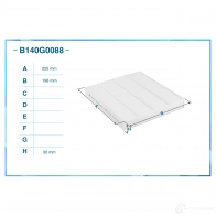 Салонный фильтр CWORKS KGG YY 1439701361 B140G0088 - Изображение 2