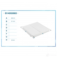 Салонный фильтр CWORKS 1439701366 SK SXI B140G0083 - Изображение 2