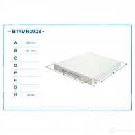 Салонный фильтр CWORKS B14MR0038 1439701443 V 4YC9M - Изображение 2