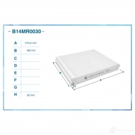 Салонный фильтр CWORKS 1439701460 QJX PIW B14MR0030 - Изображение 2