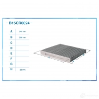 Салонный фильтр CWORKS 0SXR7 O B15CR0024 1439701527 - Изображение 2