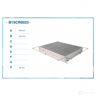 Салонный фильтр CWORKS B15CR0023 1439701531 324 QCAI - Изображение 2