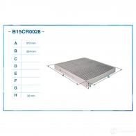 Салонный фильтр CWORKS B15CR0028 1439701542 GF4G 5W1 - Изображение 2