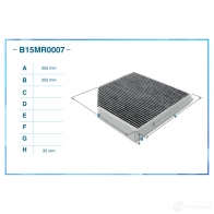 Салонный фильтр CWORKS 1439701595 DPJQT 3 B15MR0007 - Изображение 2