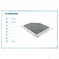 Салонный фильтр CWORKS B15MR0006 1439701596 F ZNOHCG - Изображение 2