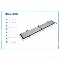 Салонный фильтр CWORKS B15MR0003 1439701599 KGPG9U R - Изображение 2