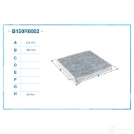 Салонный фильтр CWORKS 0GQ0PF N 1439701607 B150R0002 - Изображение 2