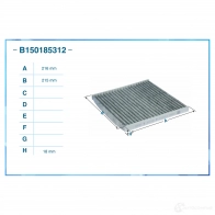 Салонный фильтр CWORKS 1439701639 I FLM04 B150185312 - Изображение 2