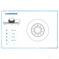 Тормозной диск CWORKS SOXXI 6 C220R0629 1439702071 - Изображение 2