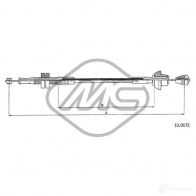 Трос газа METALCAUCHO 81907 JBXU L Ford Orion 3 (EA, GAL) Седан