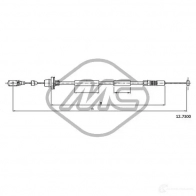 Трос газа METALCAUCHO 81546 Fiat Marea T3OEBW J